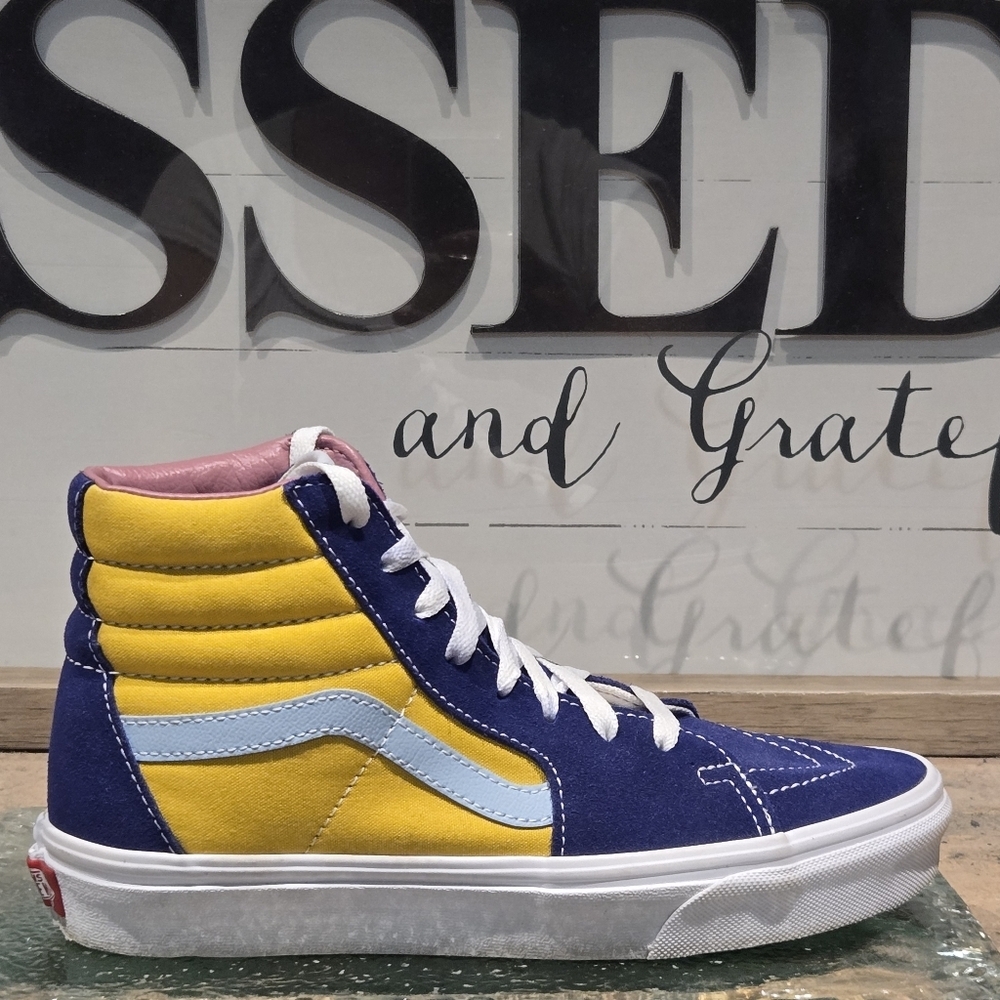 Vans Sunshine Sk8-Hi Red Yellow White Mns 7 | Wmn 8.5